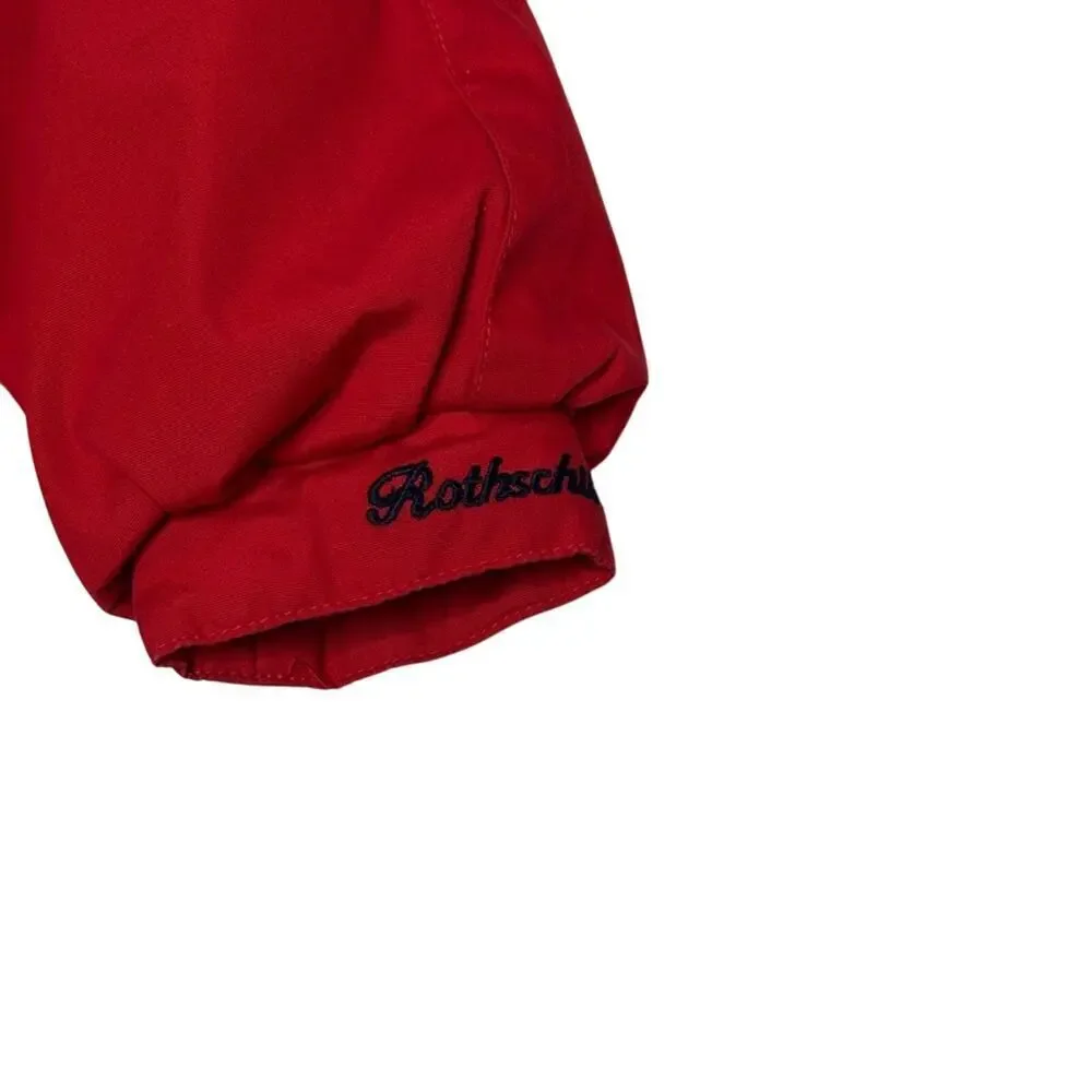 ROTHSCHILD Vintage Y2K Red Hooded Dress Coat Pleated Cape Lined Size 4